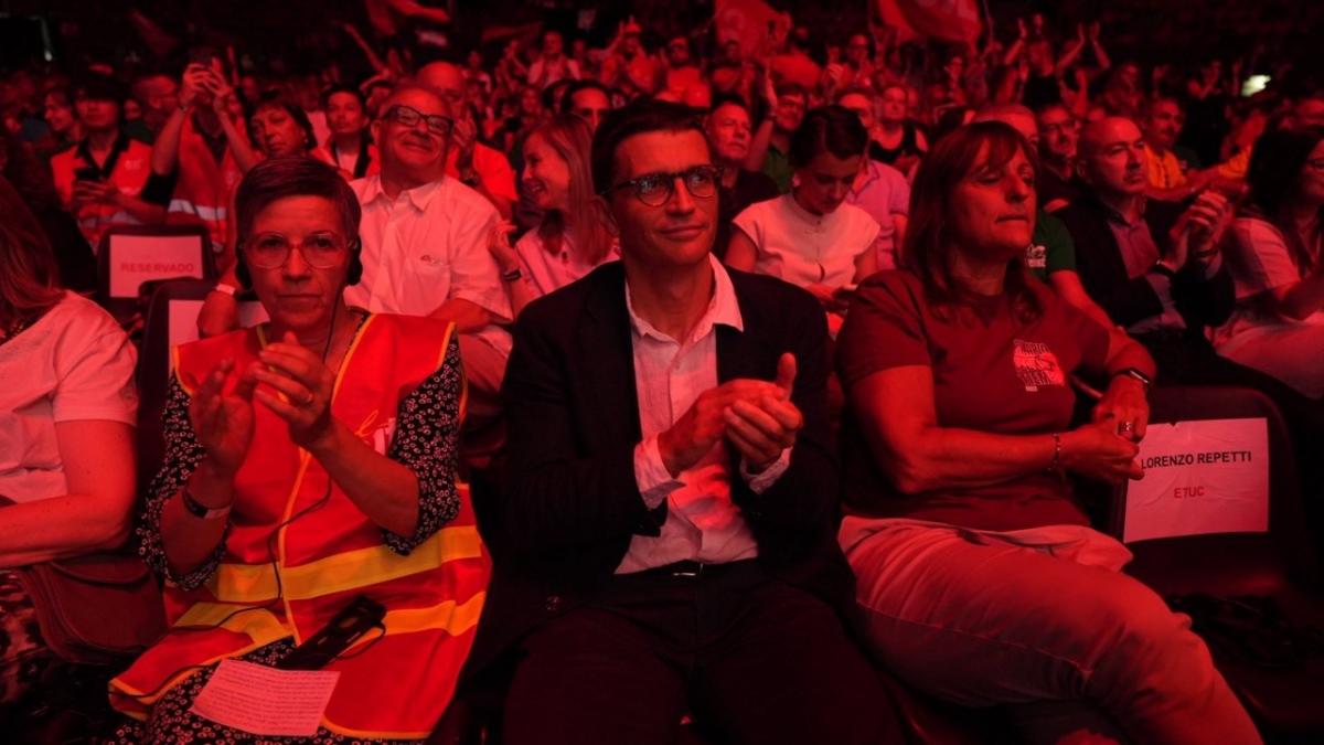 Cristina Fraciaben, secretaria confederal de Internacional y Cooperación de CCOO, ejerció de anfitriona acompañando a las delegaciones europeas.