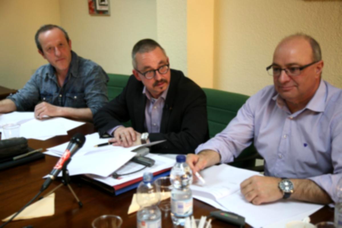 Juan Blanco, Wolfgang Lemb y Carlos Romero