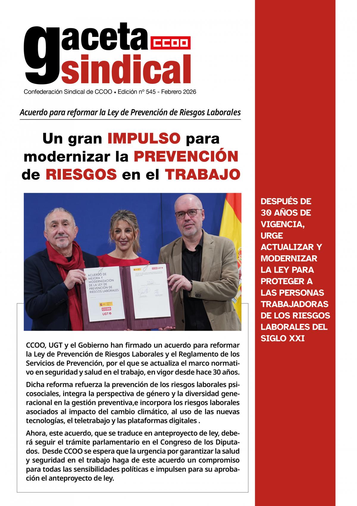 Gaceta Sindical nº 545