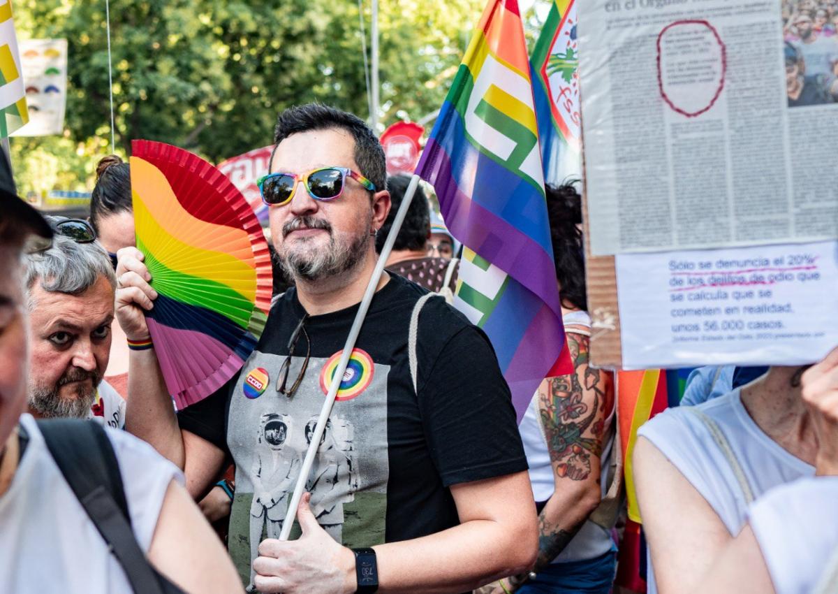 Nos hemos manifestado en la marcha del Orgullo 2023 #AlTrabajoSinArmarios #OrgulloDeSer