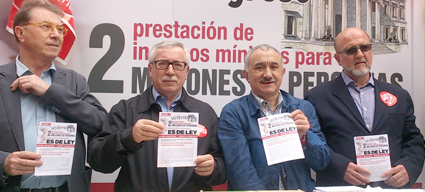 Galera de imgenes de la presentacin de las firmas de apoyo a la ILP en el Congreso