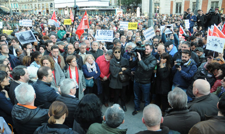 Concentracin contra el acuerdo UE-Turqua