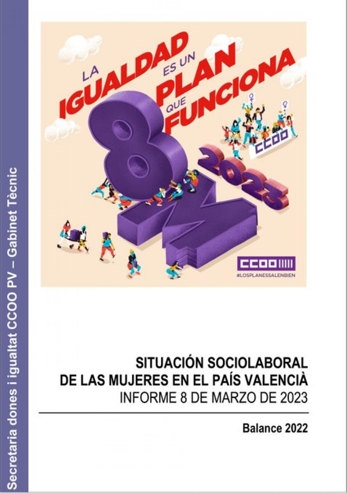 Situación sociolaboral de las mujeres en el País Valencià. Informe 8 de Marzo de 2023