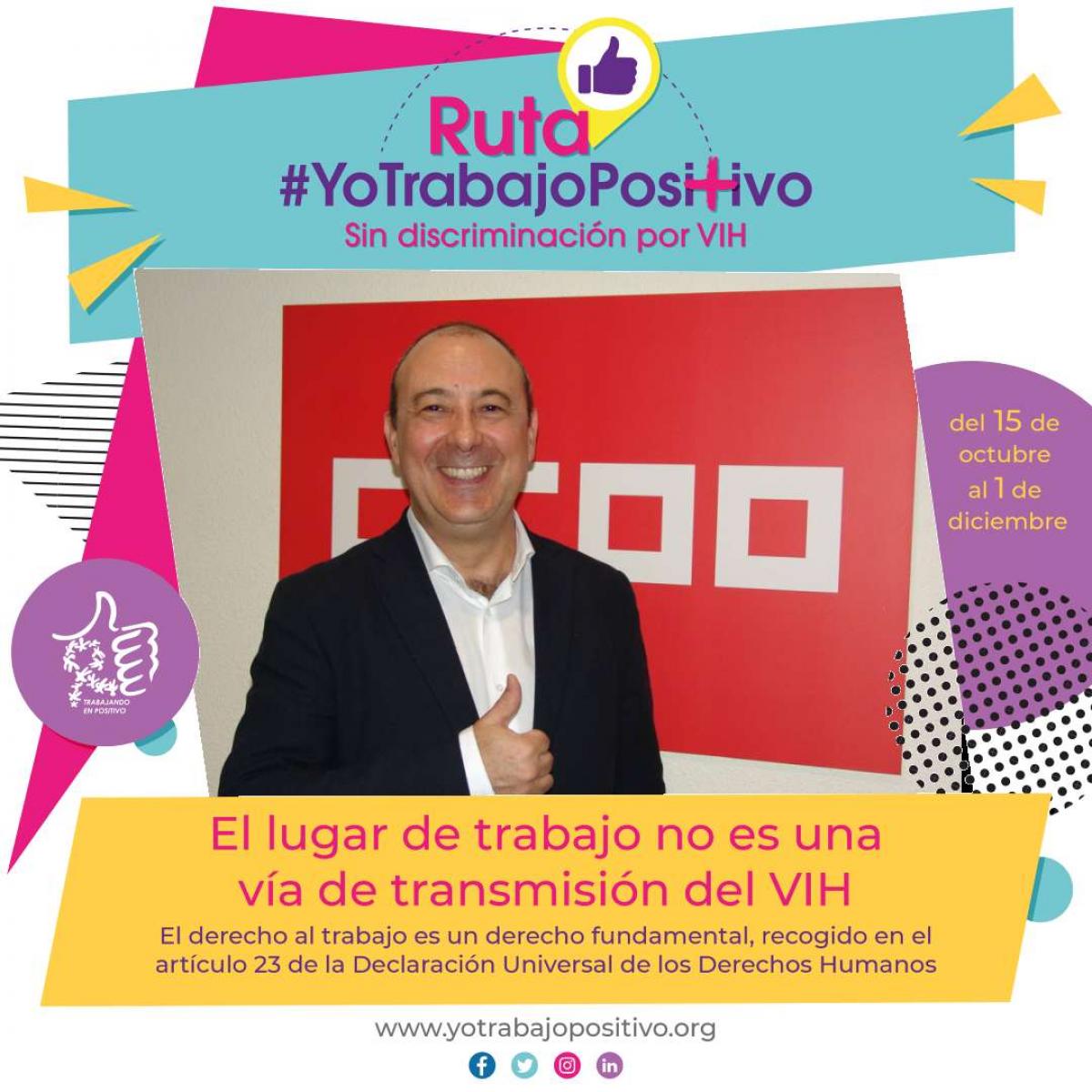El secretario de Polticas Pblicas y Proteccin Social, Carlos Bravo, participa en la Ruta #YoTrabajoPositivo