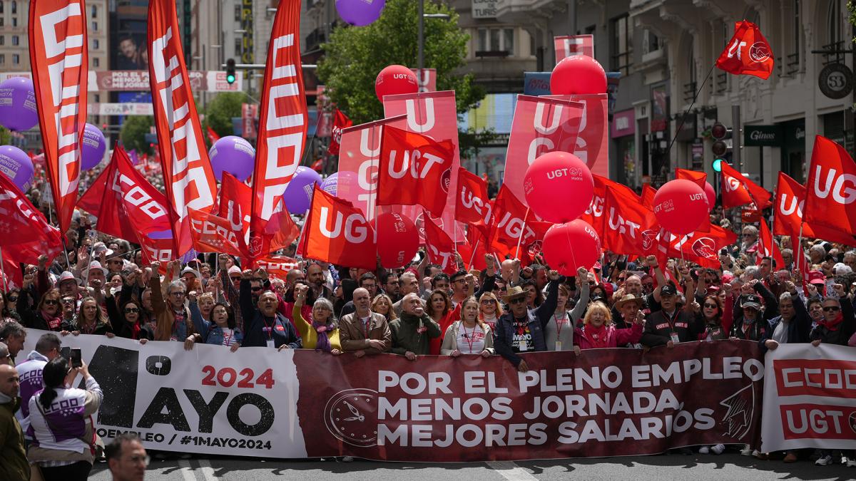 1 de mayo: Manifestacin del 1 Mayo en Madrid