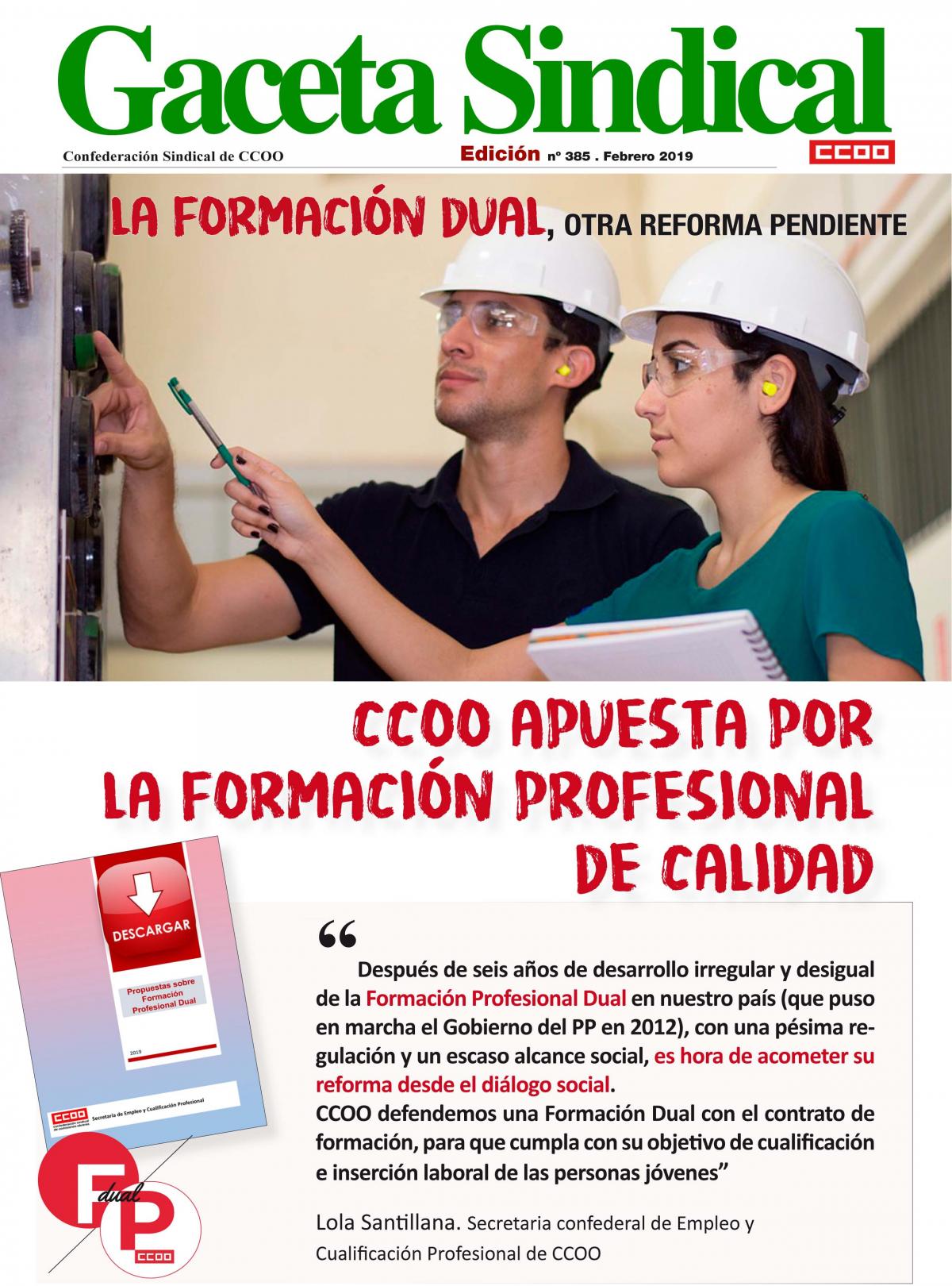 Gaceta Sindical Formacin Profesional Dual