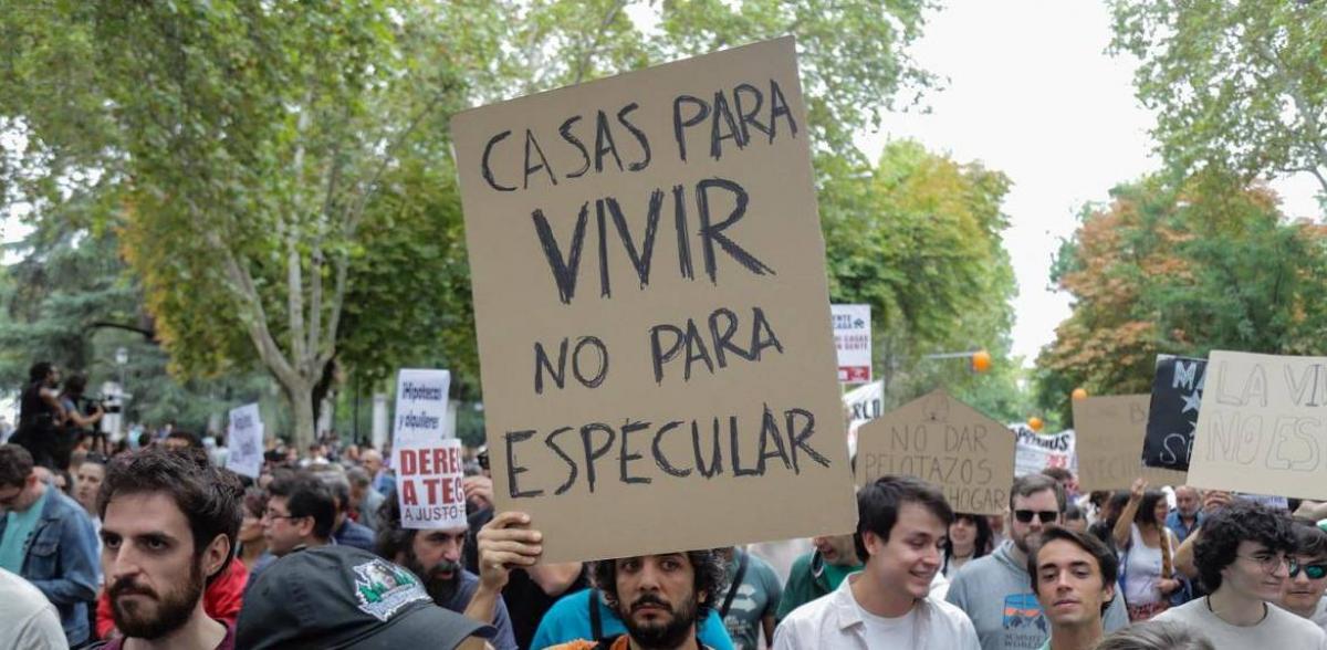 Manifestación por la vivienda. Foto de archivo. Fran Lorente.