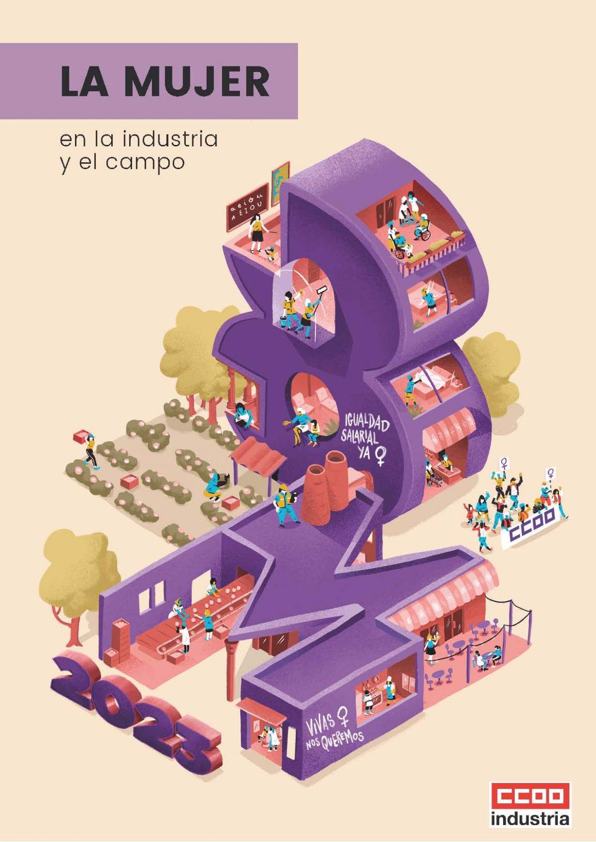 La mujer en la industria y el campo.