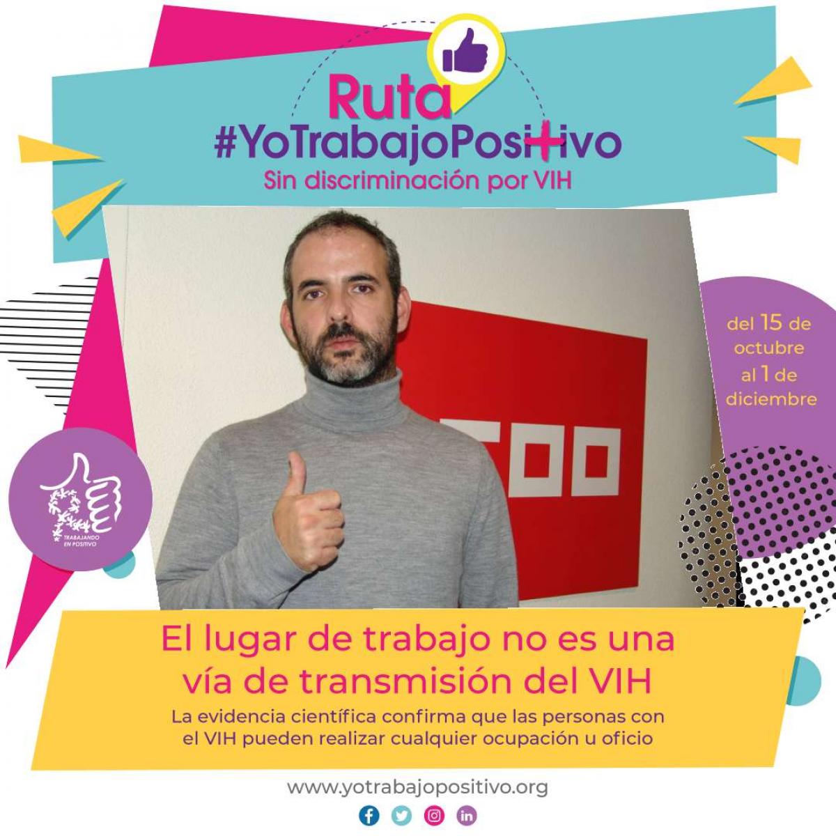 El secretario de Juventud y Nuevas Realidades del Trabajo, Carlos Gutirrez, participa en la Ruta #YoTrabajoPositivo