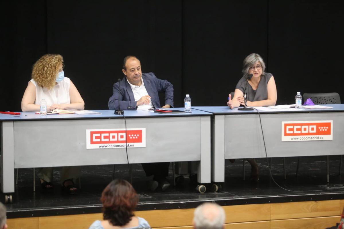 CCOO de Madrid ha celebrado este lunes una asamblea informativo sobre el reciente acuerdo sobre el sistema público de pensiones