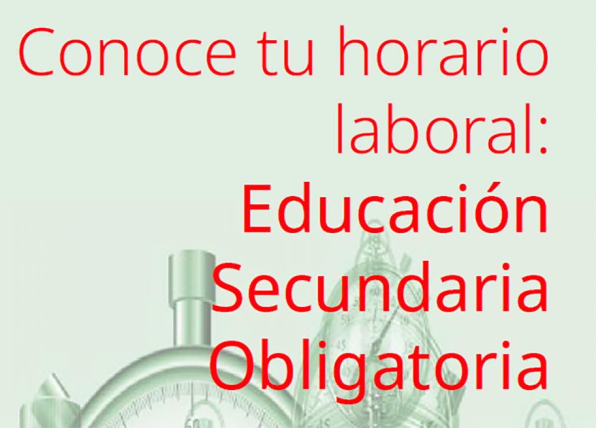 Conoce tu horario: secundaria