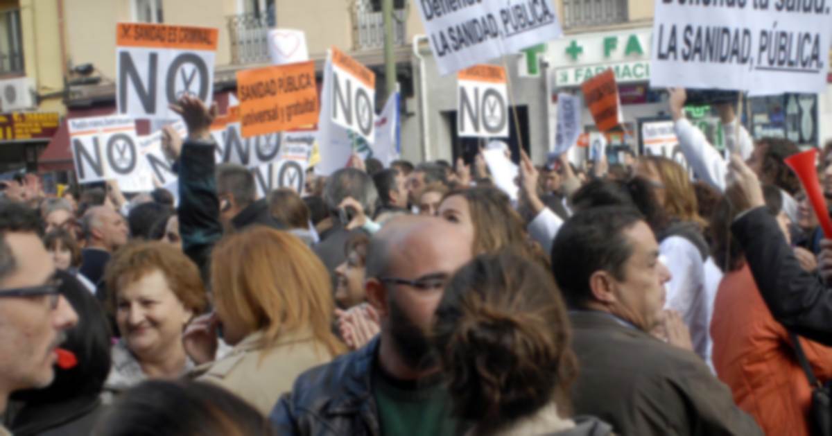 Movilizaciones en defensa de la sanidad pblica