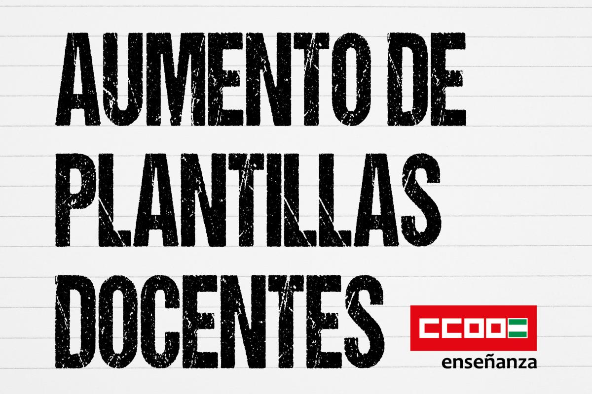 Aumento de plantillas docentes