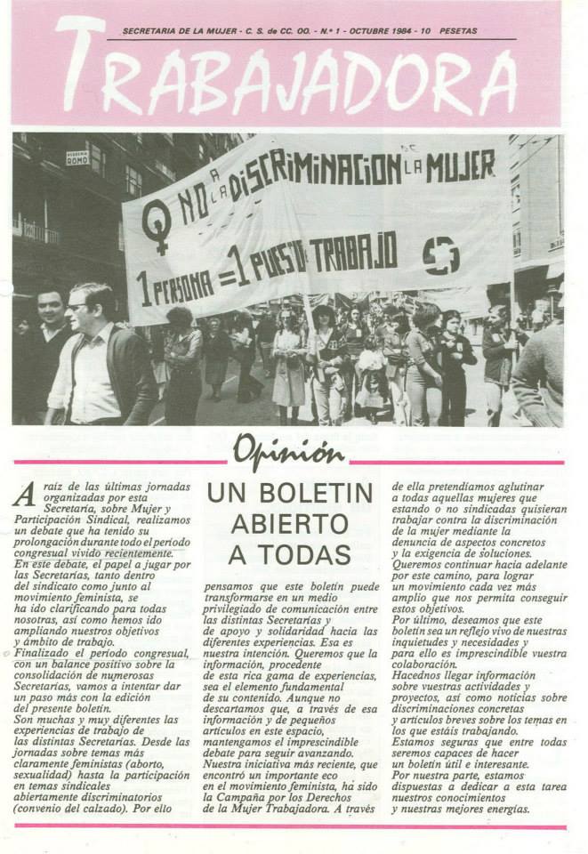 Trabajadora, octubre de 1984