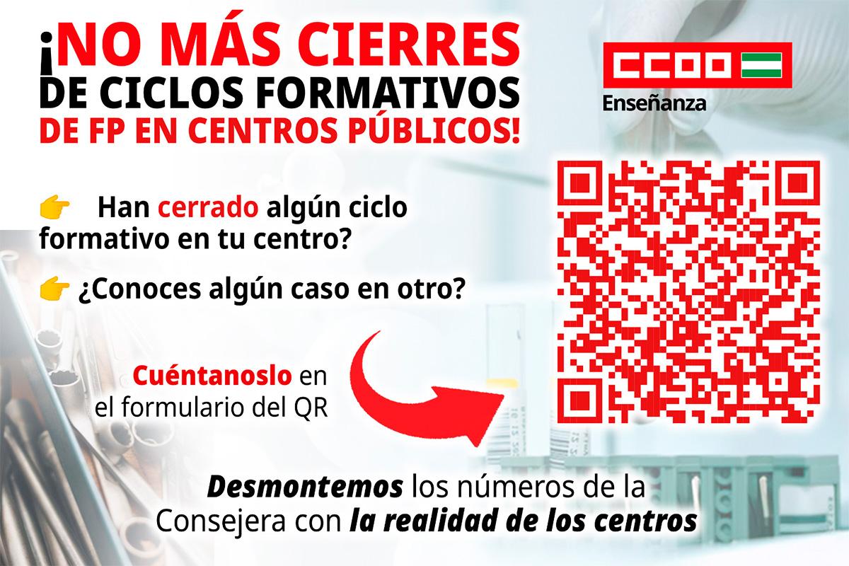 Denuncia cierre de ciclos formativos