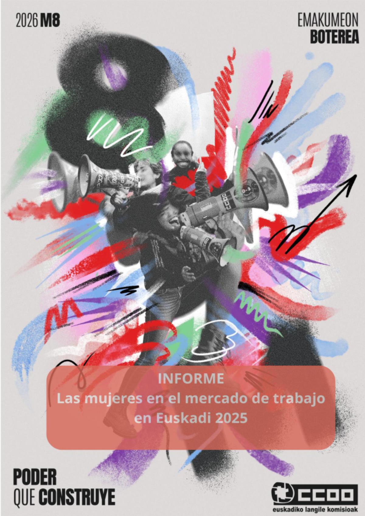 Las mujeres en el mercado de trabajo en Euskadi 2025.