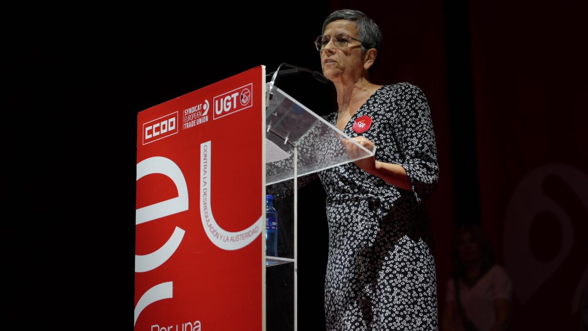 Fabienne Rouchy, secretaria general de CGT Francia.
