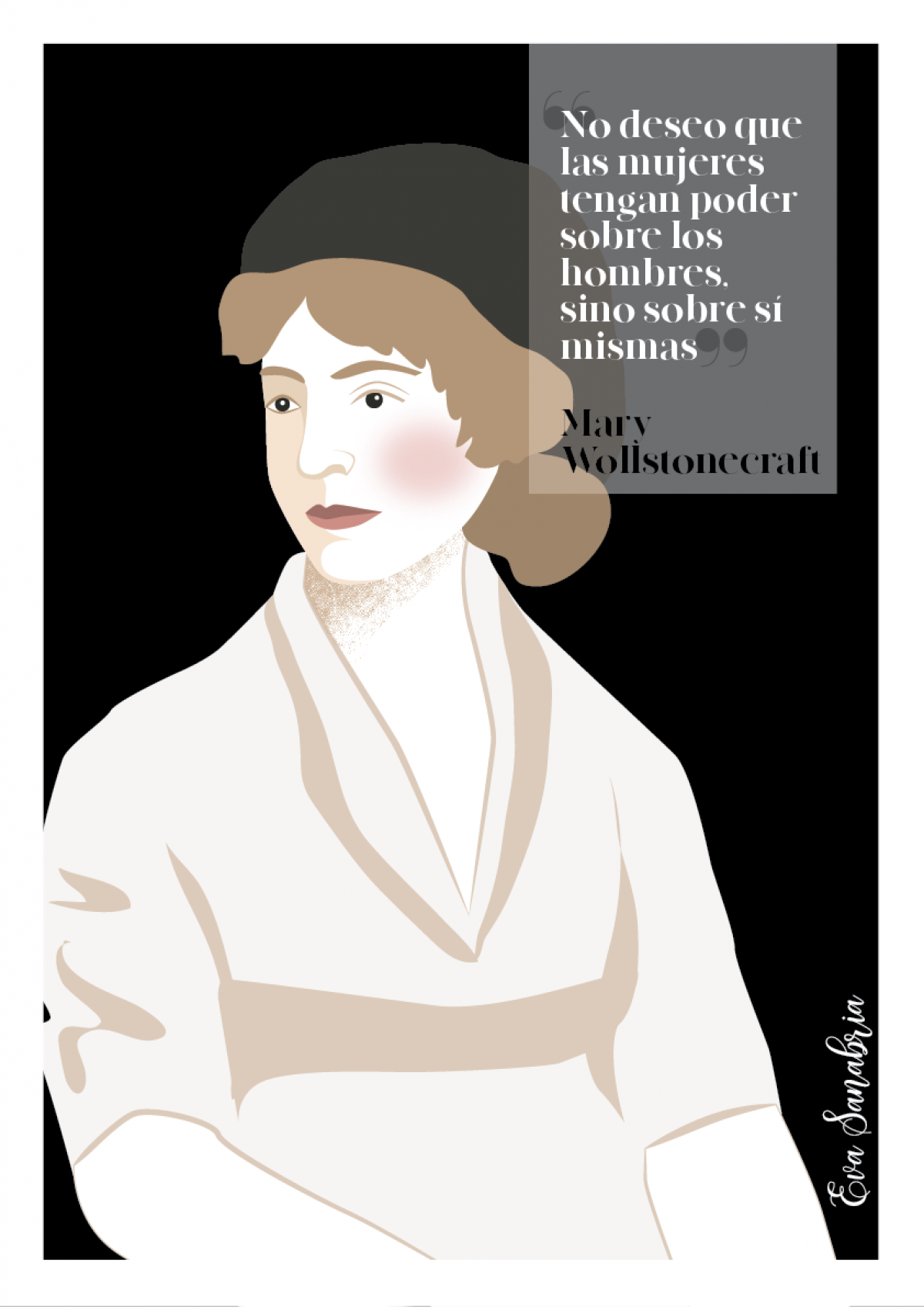 Mary Wollstonecraft, ilustracin de Eva Sanabria
