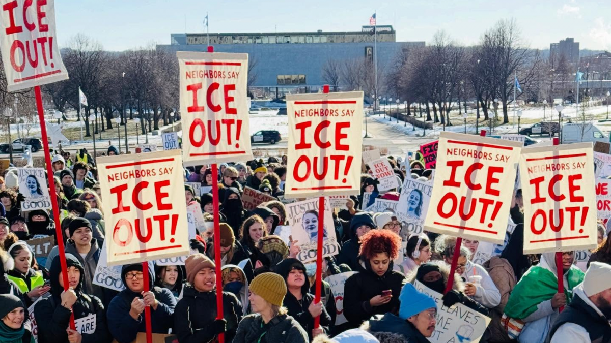El sindicalismo de Minneapolis se planta contra la represión y el racismo /Fotos: María Isa Pérez-Vega en Instagram.