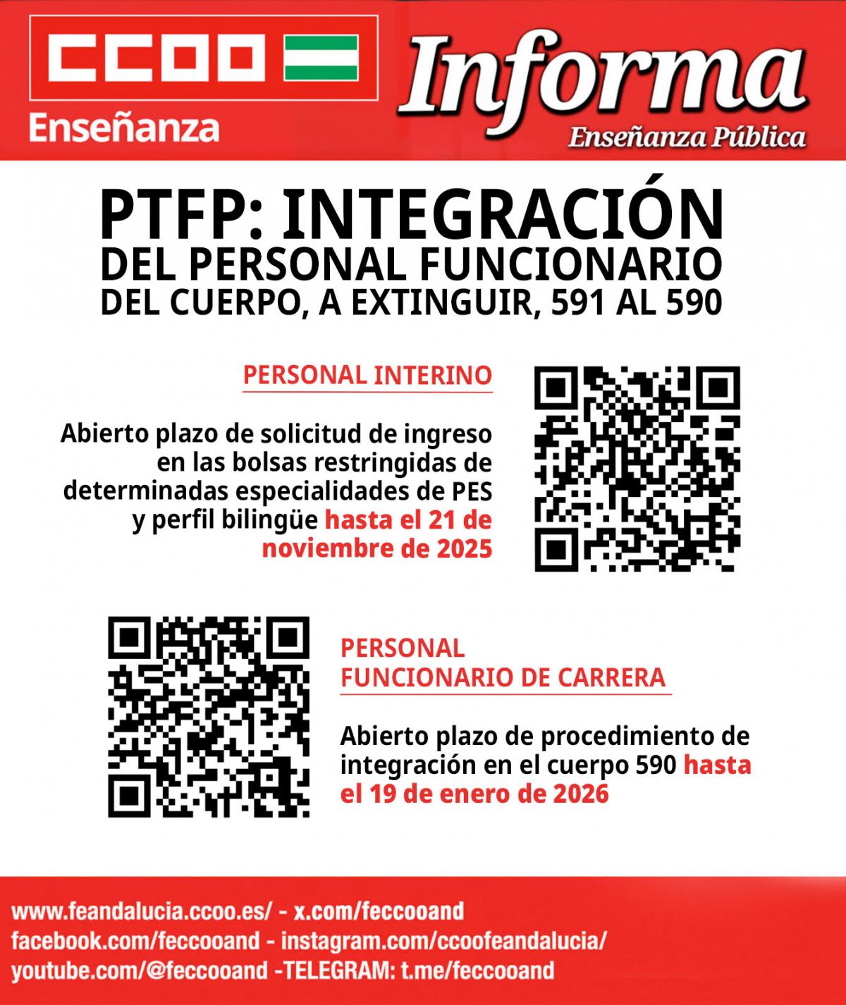 PTFP: Integración del Personal Funcionario