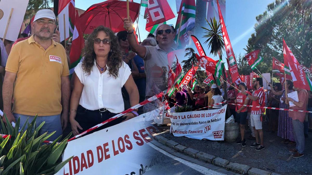 Concentración CCOO Universidad
