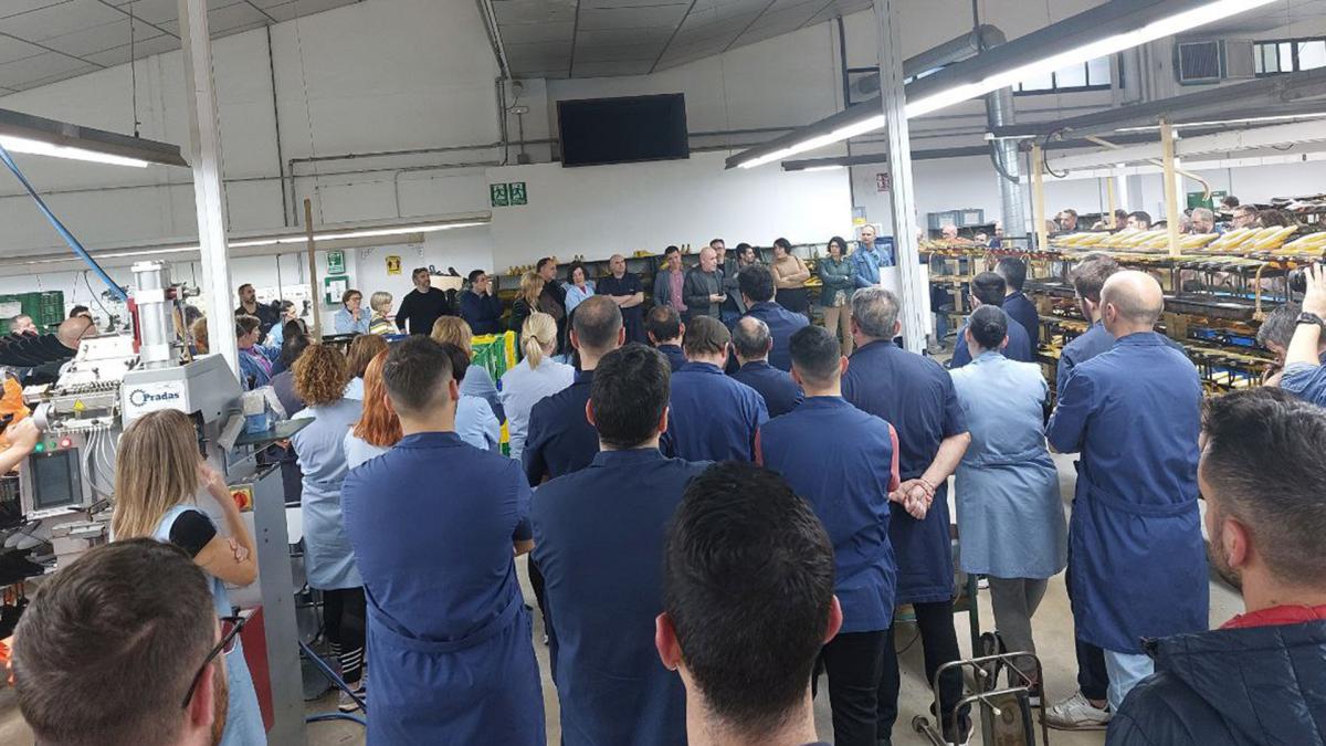 1 de febrero: Una delegacin de CCOO visita fbrica calzado en Almansa (Albacete).