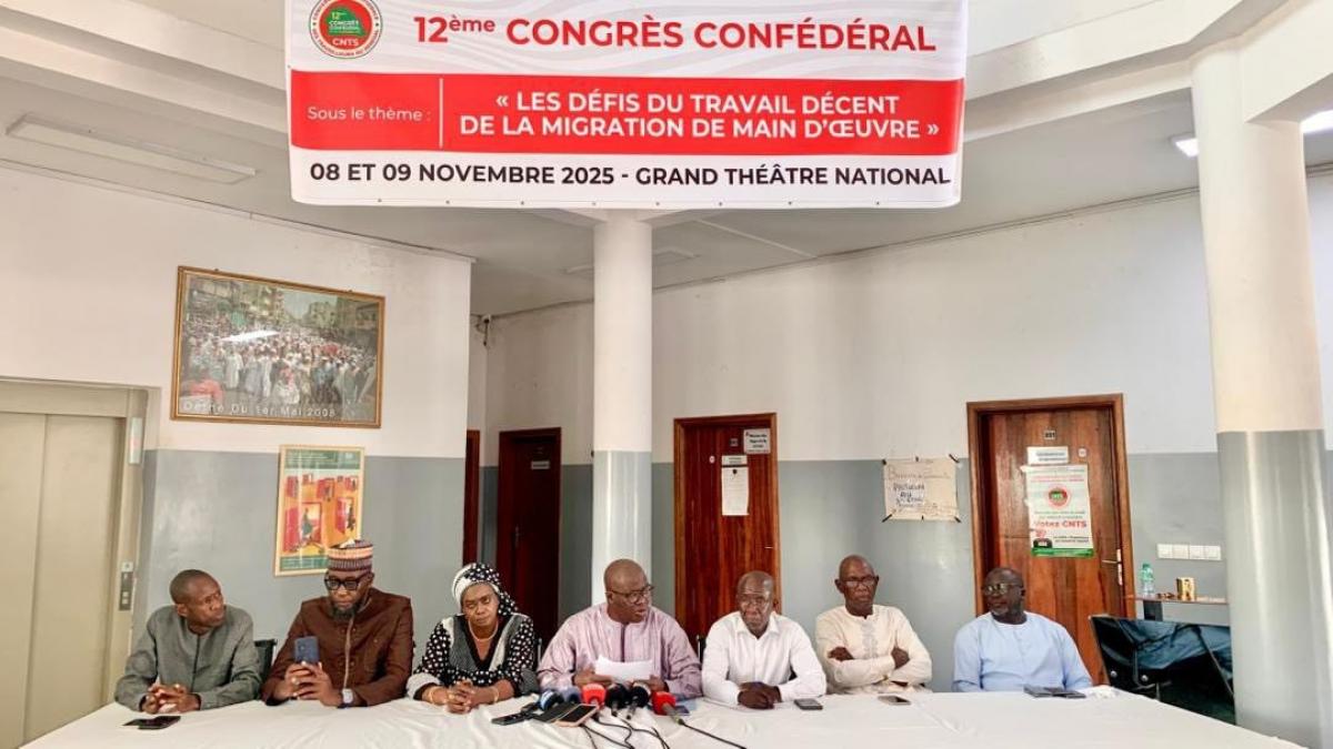 Comisiones Obreras participa en Dakar en el 12º Congreso de la Confederación Nacional de Trabajadores de Senegal (CNTS).