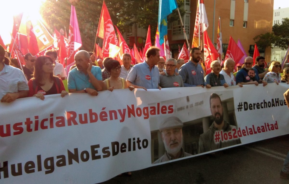 Manifestacin de apoyo a Rubn y Nogales