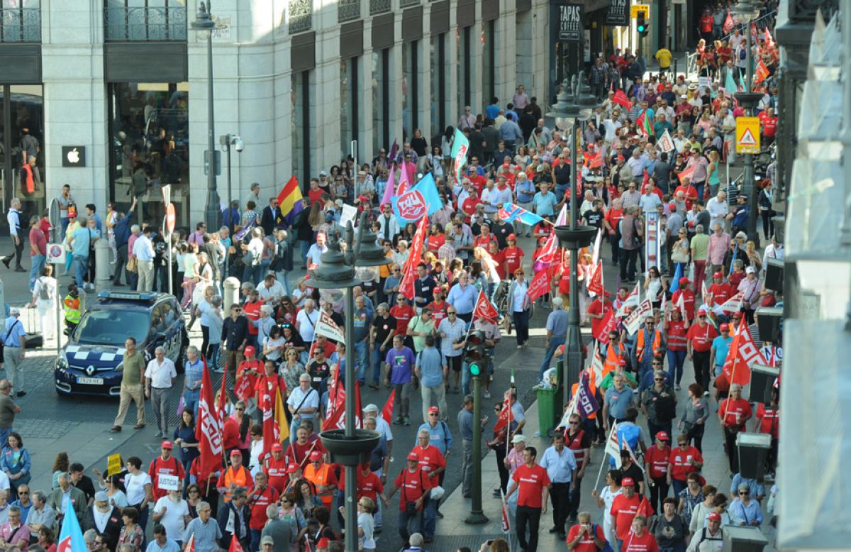 Manifestacin en Madrid por unas pensiones dignas