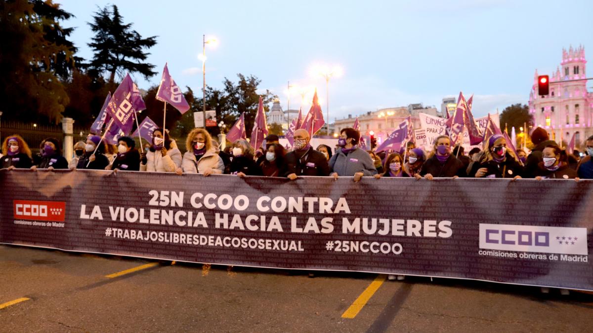 Manifestacin del 25N, Da Internacional contra la Violencia de Gnero, en las calles de Madrid