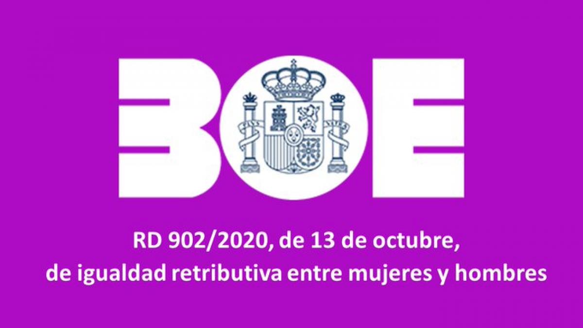 Real Decreto 902/2020, de 13 de octubre, de igualdad retributiva entre mujeres y hombres