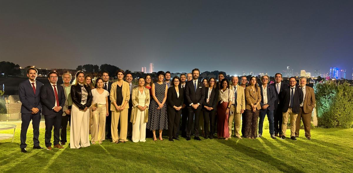 Grupo español en la cumbre de Doha en la que figura la representación de CCOO.