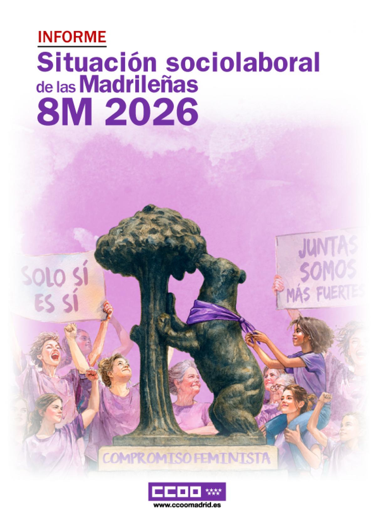 Situaicón sociolaboral de las madrileñas 8M 2026