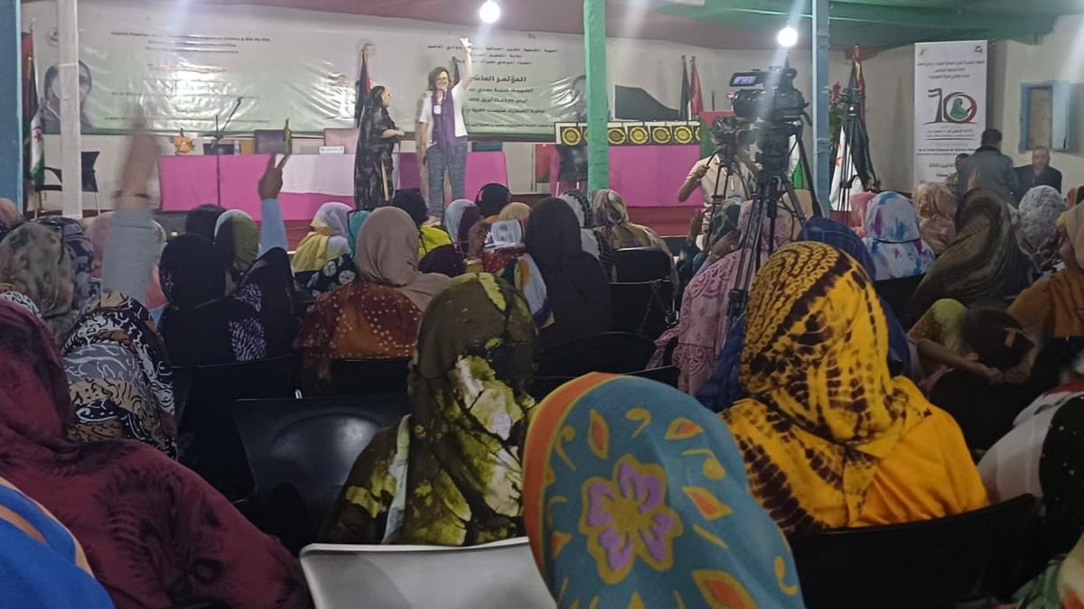 En la imagen, Carolina Vidal, secretaria confederal de Mujeres e Igualdad de CCOO. El sindicato renovó un nuevo protocolo de colaboración con la UGTSARIO con el que hemos reforzado nuestros lazos históricos.