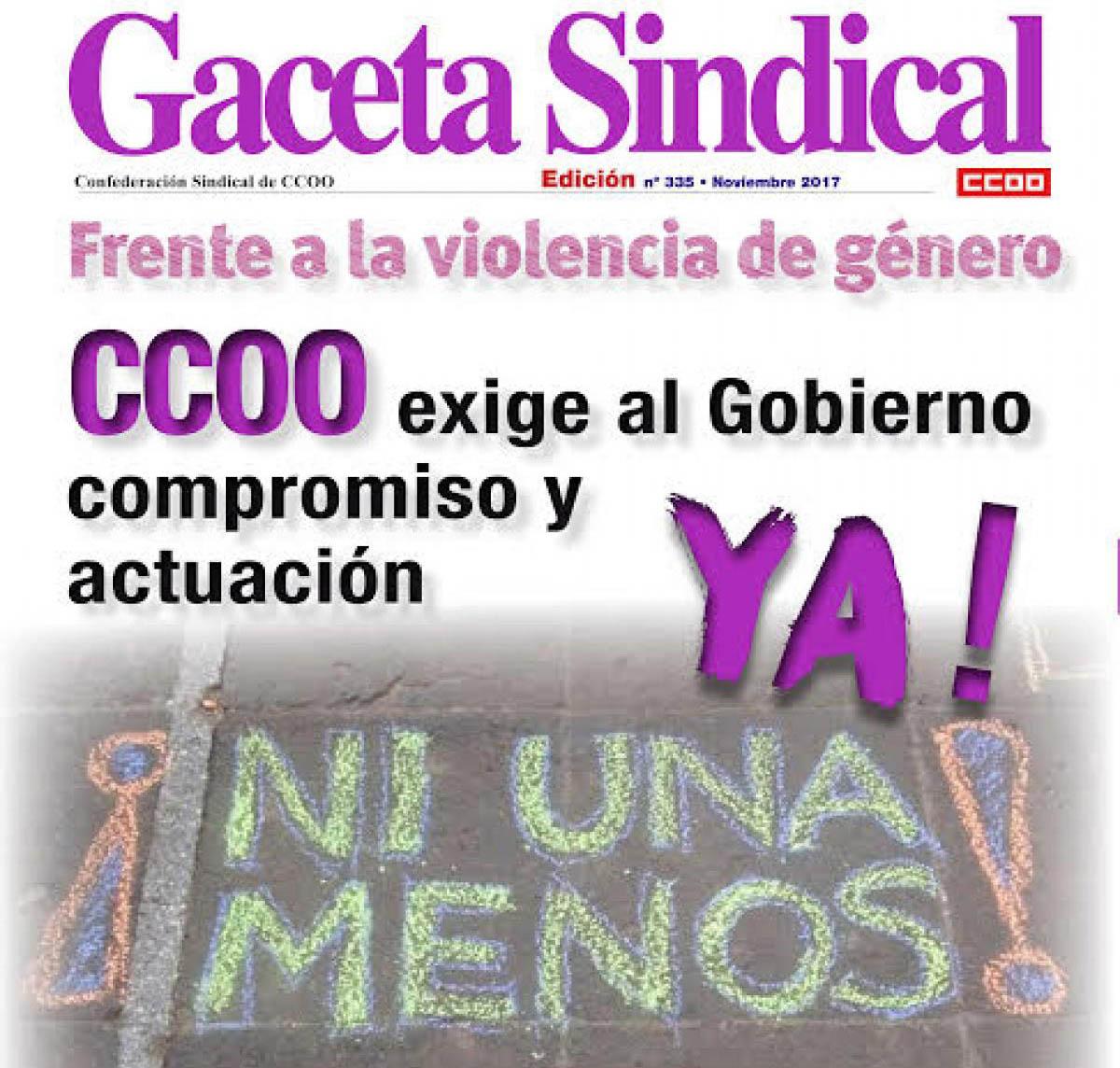 Portada Gaceta Sindical