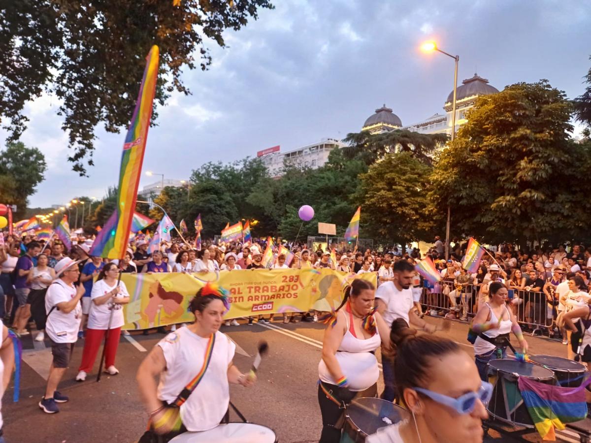 Manifestación del Orgullo de 2025 en Madrid.