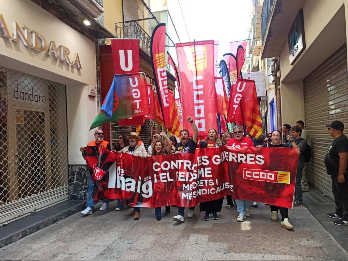 Celebración de las movilizaciones del Primero de Mayo en 2026