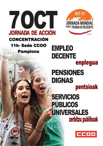 7 de Octubre: Jornada Mundial por el Trabajo Decente