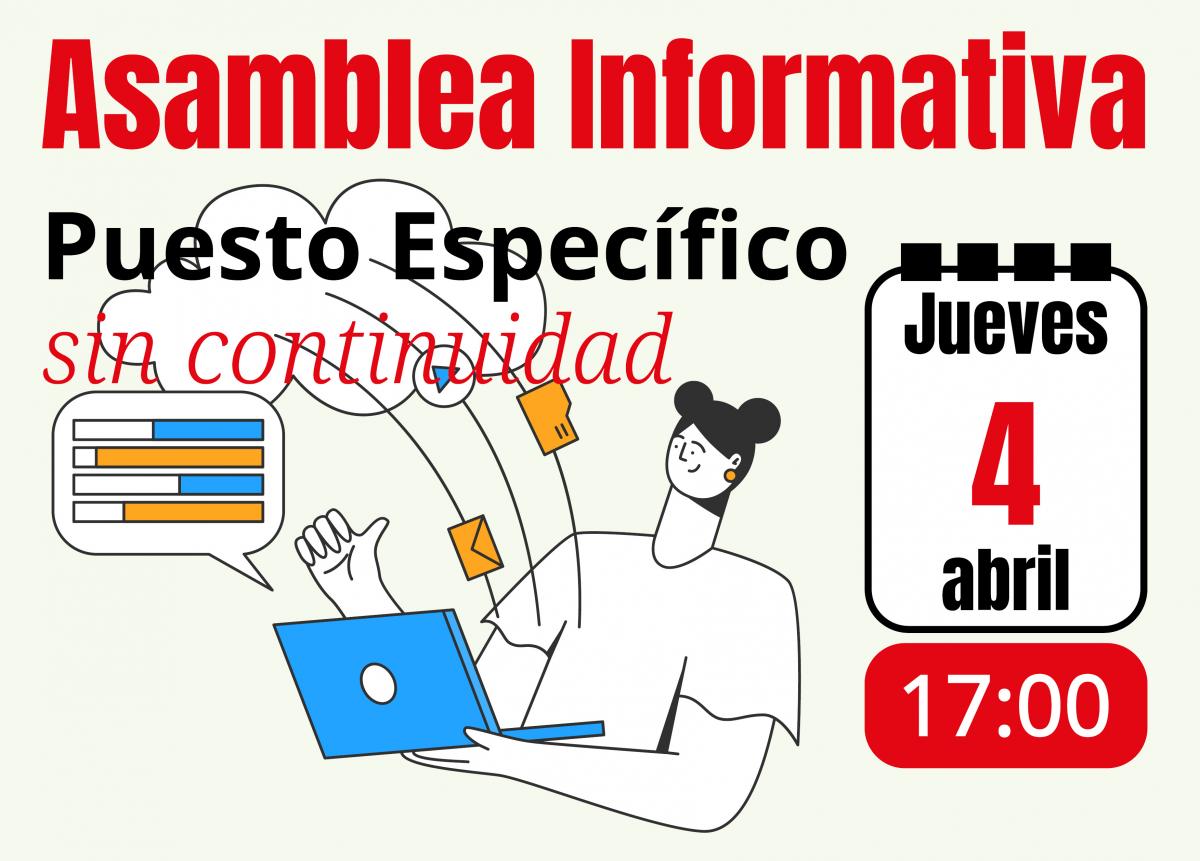 Asamblea Informativa. Puesto Especfico sin continuidad