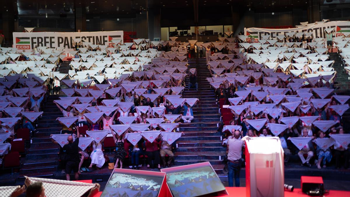 21 de junio: Homenaje a Palestina en la celebración del 13ª Congreso Confederal de CCOO