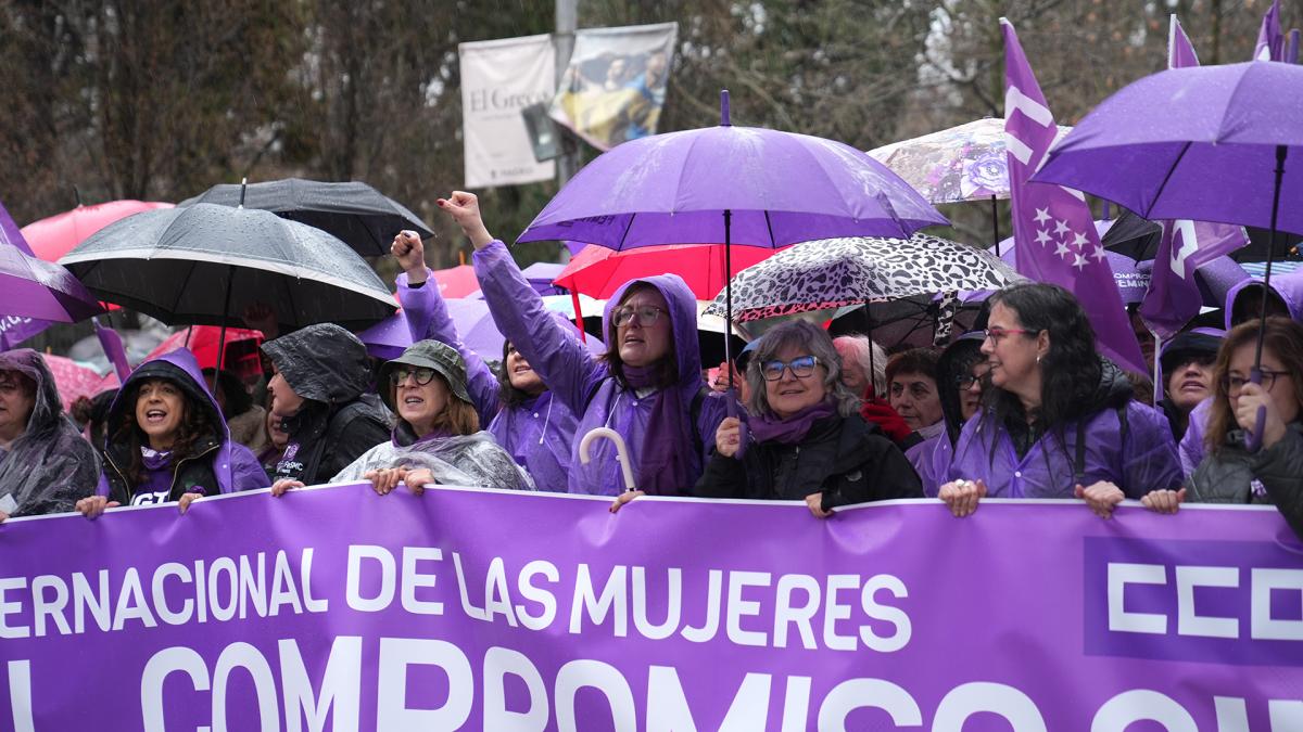 Manifestación el 8 de marzo, Día Internacional de las Mujeres