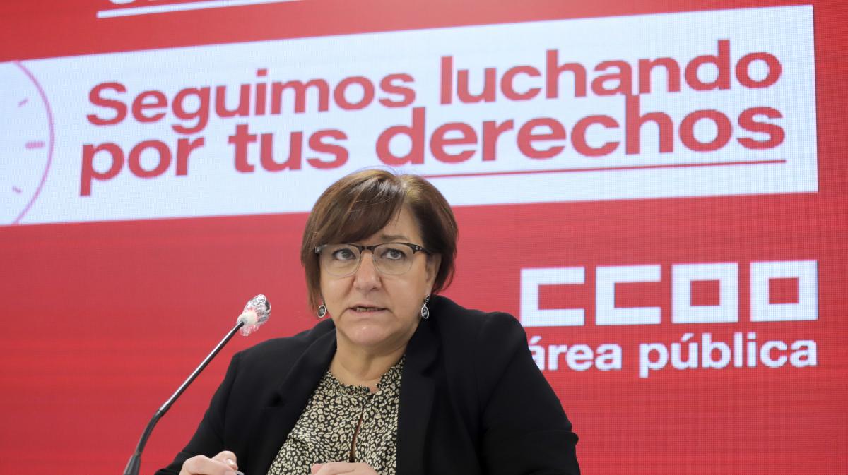 La secretaria confederal de Acción Sindical y Empleo, Mari Cruz Vicente
