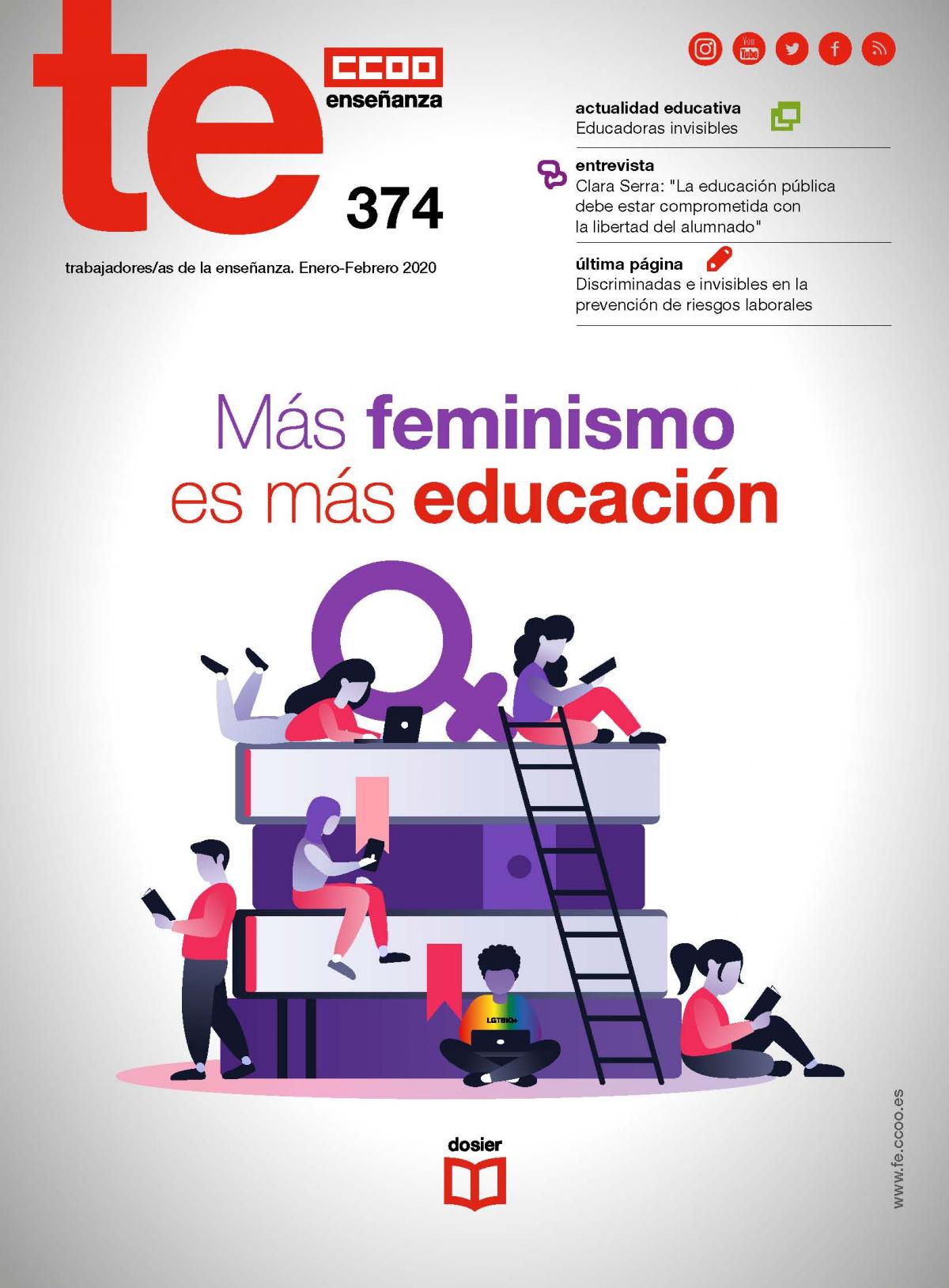 TE, n.374. Más feminismo es más educación.