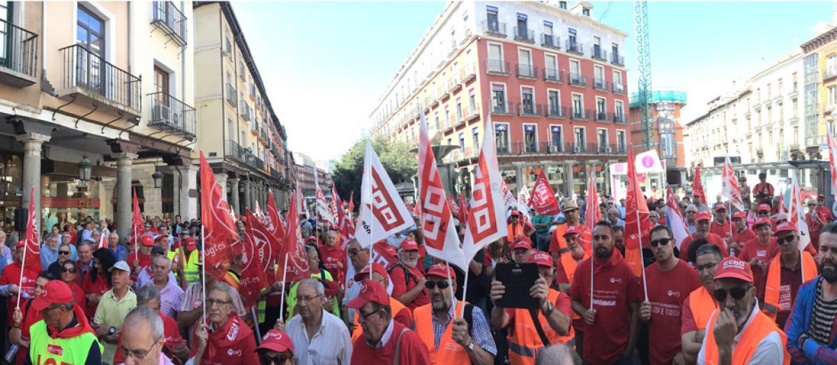 La ruta 1 a su llegada a Valladolid