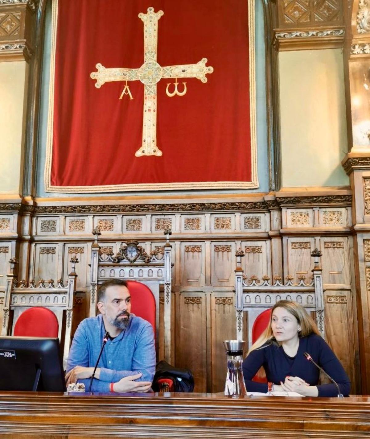 José Manuel Zapico y Carmen Vidal inauguran la jornada sobre Sindicalismo y Participación Institucional