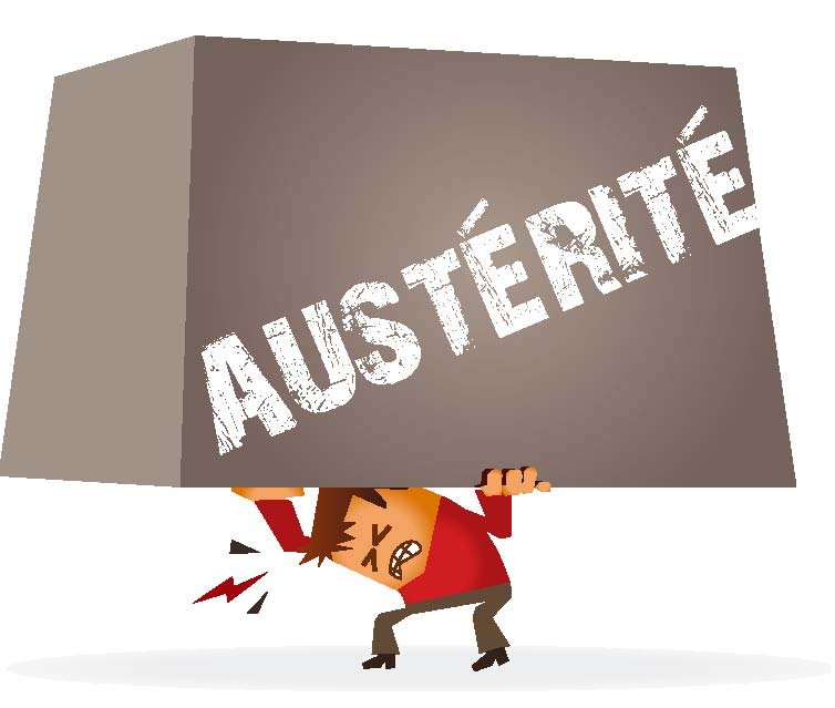 Imagen utilizada por el sindicato belga Metallos MWB para denunciar las polticas de austeridad
