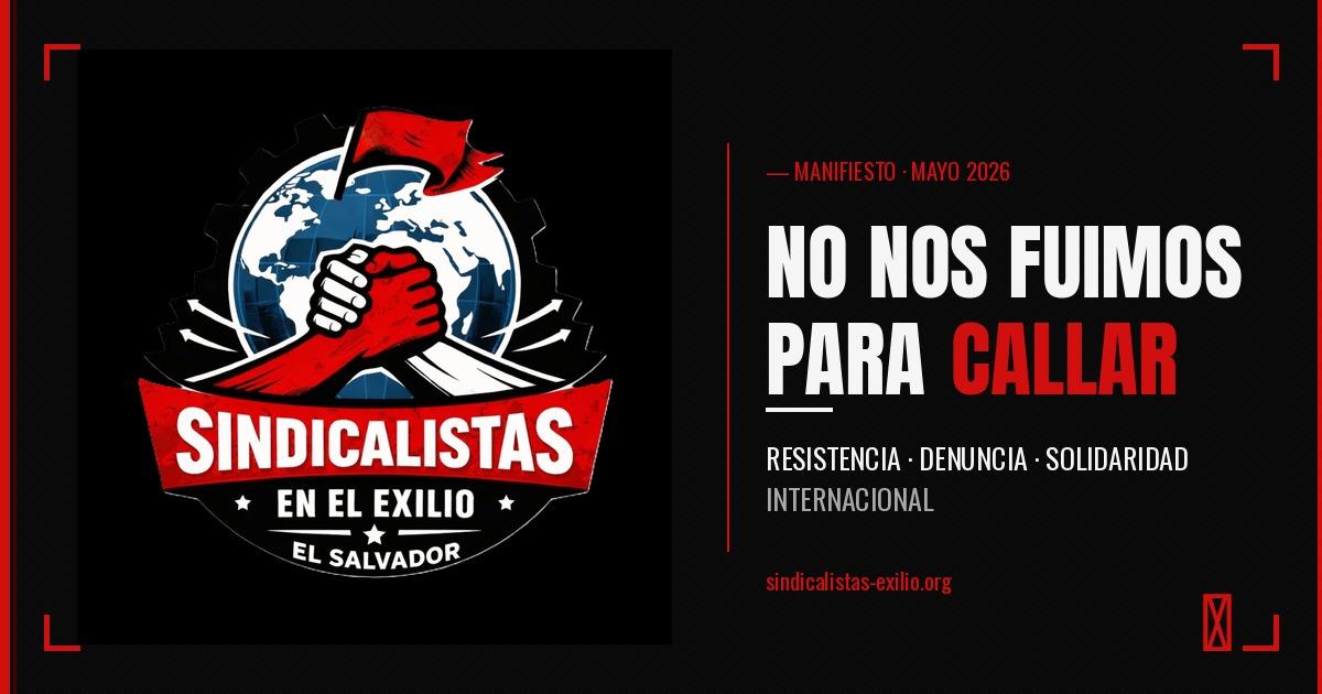 Sindicalistas de El Salvador