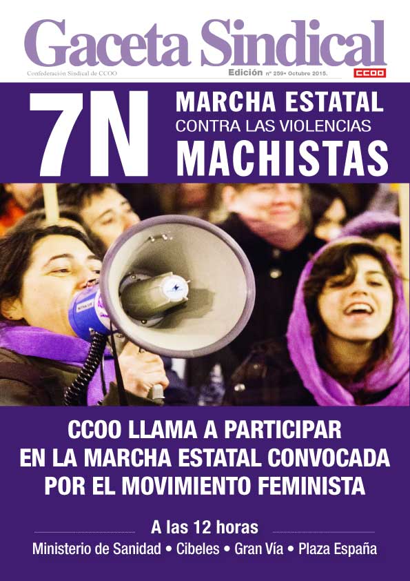 Gaceta Sindical nº 259: Movilizaciones 7 de noviembre contra las violencias machistas