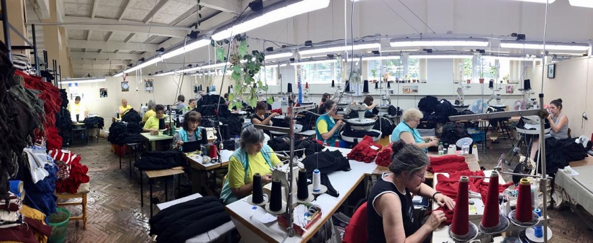 Taller que trabaja para Inditex en Bulgaria
