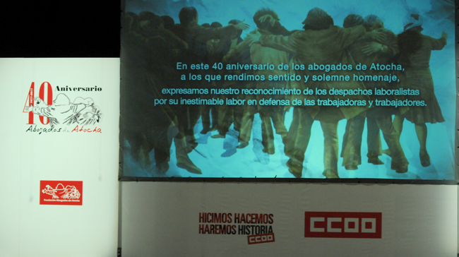 Galería de imágenes homenaje abogados de Atocha